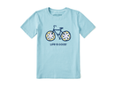 Life is Good Kids' Crusher Tee - Flower Bike