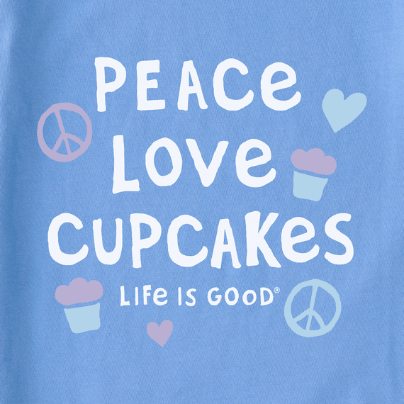 Life is Good Kids' Crusher Tee - Peace Love Cupcakes