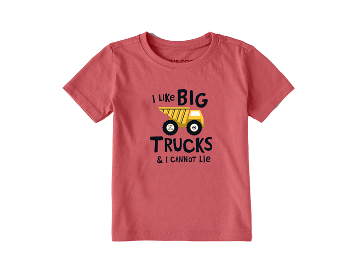 Life is Good Toddler Crusher Tee - I Like Big Trucks
