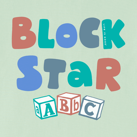 Life is Good Infant Crusher Baby Bodysuit - Block Star ABCs