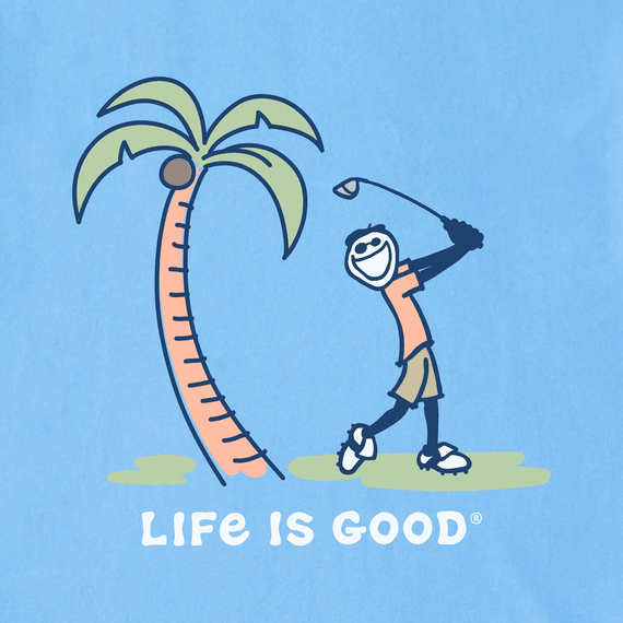 Life is Good Men's Crusher Lite Tee - Jake Palm Golf
