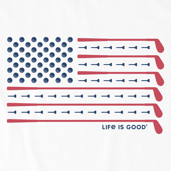 Life is Good Men's Crusher Lite Tee - Golf Flag