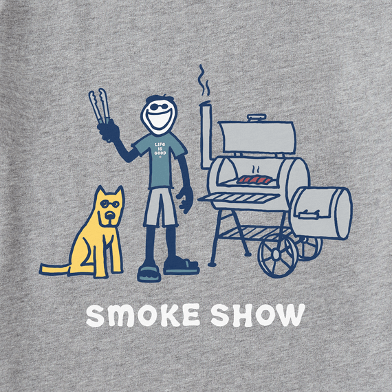 Life is Good Men's Crusher Lite Tee - Jake & Rocket Smoke Show