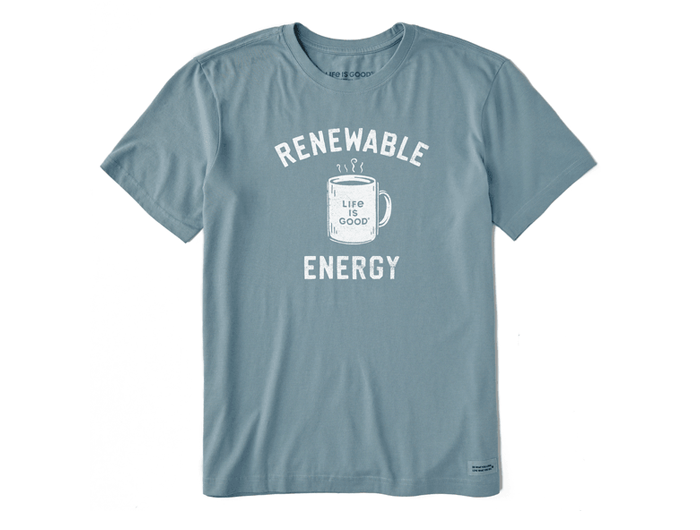 Life is Good Men's Crusher Lite Tee - Renewable Energy Mug