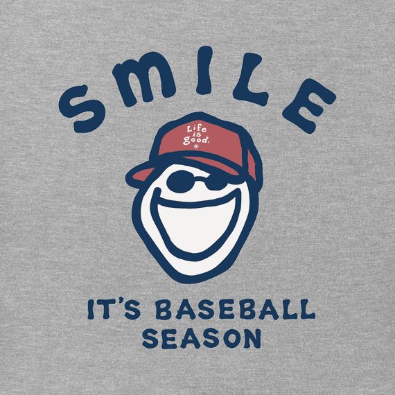 Life is Good Kid's Crusher Tee - Jake Smile It's Baseball Season