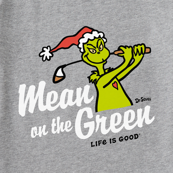 Life is Good x The Grinch Men's Crusher Tee - Grinch Mean on Green