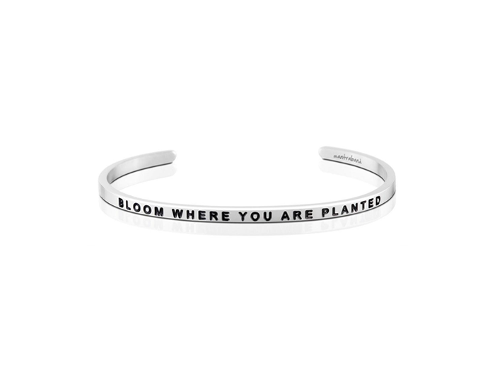 Mantraband Bloom Where You Are Planted Bangle