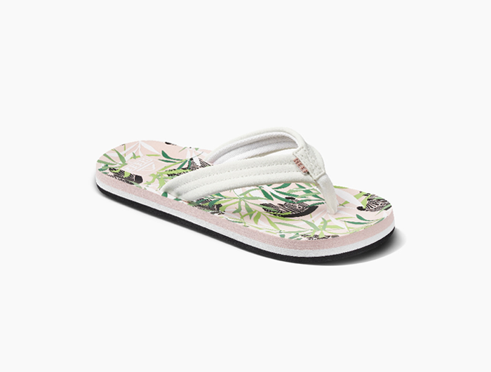 Reef Kids Ahi Neon Palm Teenslippers Limegroen | Wehkamp