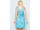 LA Soul Women's V-Back Day Dress w/ Tie