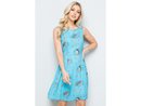 LA Soul Women's V-Back Day Dress w/ Tie