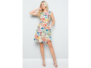 LA Soul Women's V-Back Day Dress w/ Tie