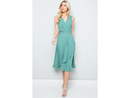 LA Soul Women's Frill Wrap Dress