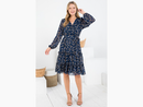 LA Soul Women's Long Sleeve Tiered Dress - FINAL SALE