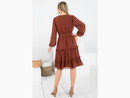 LA Soul Women's Long Sleeve Tiered Dress - FINAL SALE