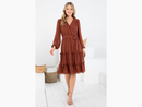 LA Soul Women's Long Sleeve Tiered Dress - FINAL SALE