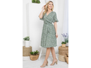LA Soul Women's 1/4 Sleeve Faux Wrap Dress