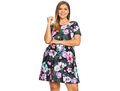 Yelete Women's Floral T-Shirt Dress
