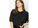 Double Zero Women's Heathered Crew Neck Cropped Tee