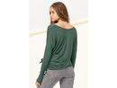 Double Zero Women's Drop Shoulder Long Sleeve Tee