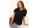 Double Zero Women's Relaxed Short Sleeve Crew Neck Tee