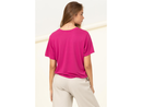 Double Zero Women's Relaxed Short Sleeve Crew Neck Tee