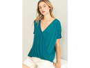 Double Zero Women's V-Neck Surplice Top