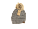 C.C Women's Fur Pom Beanie