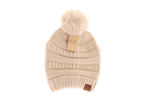 C.C Women's Super Soft Faux Fur Pom Beanie