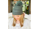 C.C Women's Super Soft Faux Fur Pom Beanie