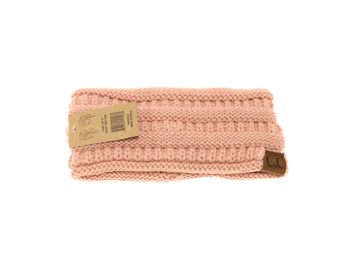 C.C Women's Solid Ribbed Head Wrap