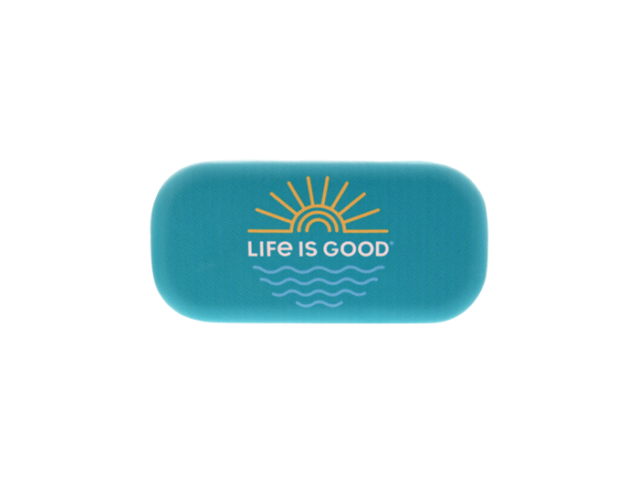 Life is Good Sunglass Case - Waves