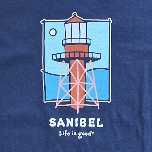 Life is Good Women's Crusher Tee - Sanibel Lighthouse