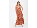 Nostalgia Women's Spaghetti Strap Tiered Maxi Dress