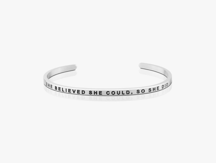 Mantraband She Believed She Could, So She Did Bangle