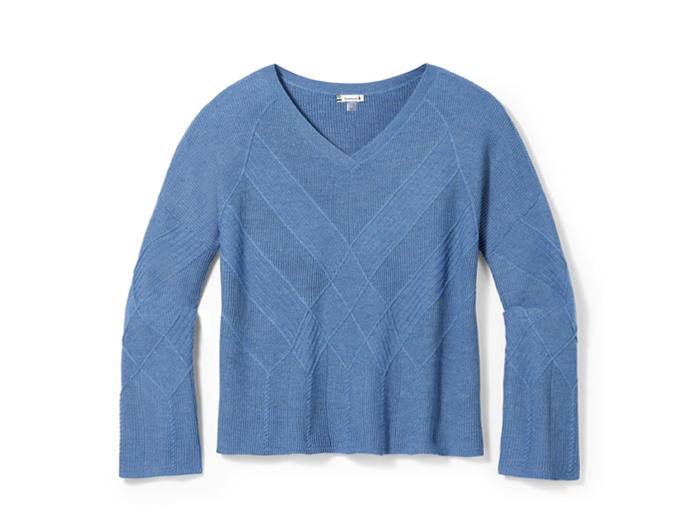 Smartwool Women's Shadow Pine Cable V-Neck Sweater